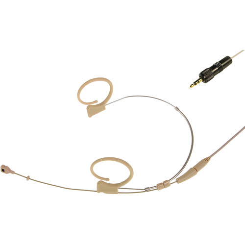 Voice Technologies Duplex-Cardioid Headset with 3.5mm TRS Connector for Sennheiser EW G4/G3 (Beige)