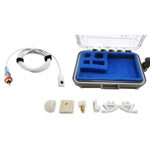 Voice Technologies VT506WA Water Adventure Miniature Lavalier Microphone with WPMC for Lectrosonics WM Transmitter (White)