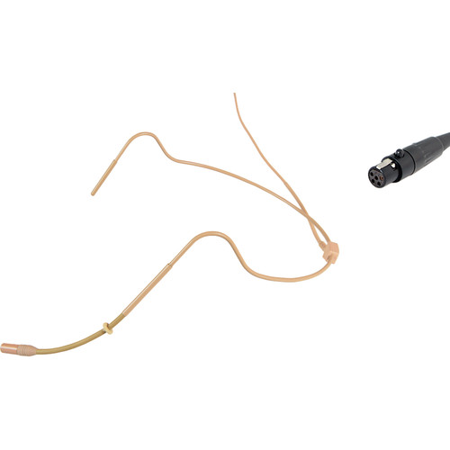 Voice Technologies VT Switch Lightweight Headset Omni Mic -Screw-On Capsule, Flexible Boom-TA5F/Lectrosonics(Beige)