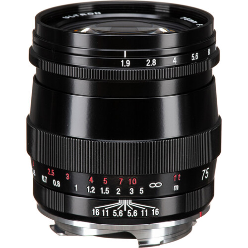 Voigtlander Ultron 75mm f/1.9 Lens (Single Coated, Black) BA376A Voigtlander Ultron 75mm f/1.9 Lens (Single Coated, Black) BA376A