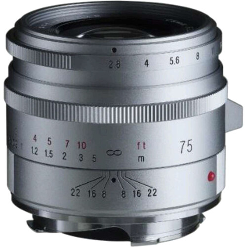 Voigtlander APO-SKOPAR 75mm f/2.8 VM Lens (M-Mount, Silver)
