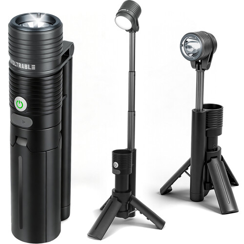 Voltrable Flashlight/Camping Light/Power Bank with Magnetic Legs (Telescopic Design)