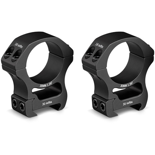 Vortex Pro Series Riflescope Ring Pair (30mm, Aluminum, High, Matte Black)