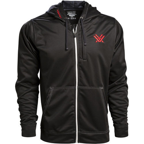 Vortex Black Zip-Up Hoodie (L)