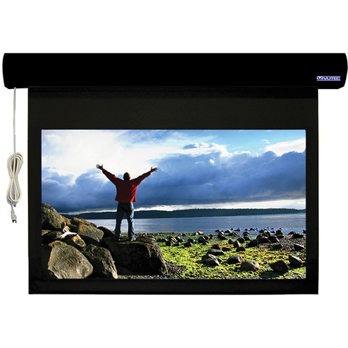 Vutec L1RF080-128MWB1 Lectric I RF 80 x 128" Motorized Screen (Black, 120V)
