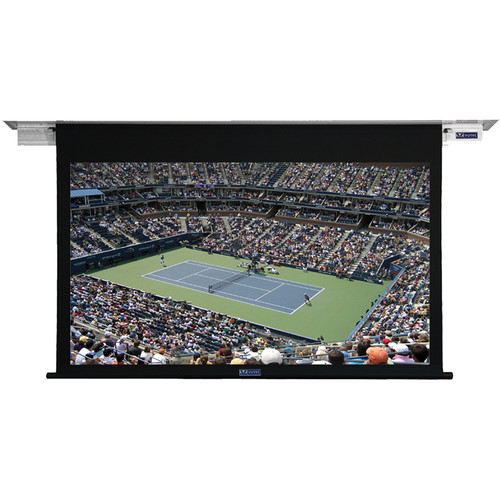 Vutec L2096-128PRB1 Lectric II 96 x 128" Ceiling-Recessed Motorized Screen (Black, 120V)