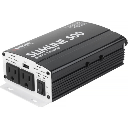 WAGAN SlimLine 500W 12 VDC to 115 VAC Power Inverter