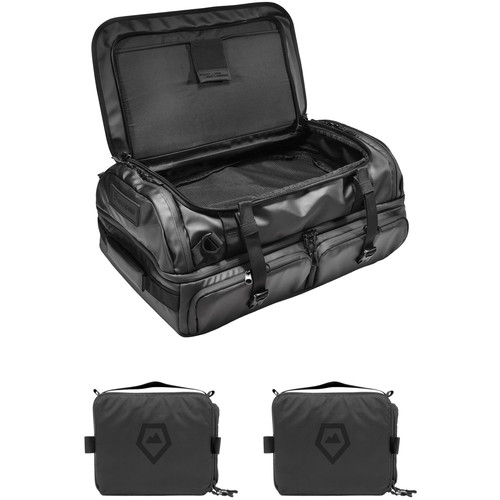 WANDRD HEXAD Access 45L Duffel with Two Medium Camera Cubes Kit (Black)