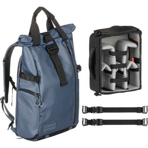 WANDRD PRVKE V4 Backpack Photo Bundle (Aegean Blue, 21L)