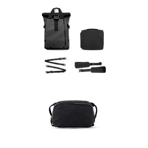 WANDRD PRVKE Backpack with Photo Bundle and Tech Bag (Black, 31L)