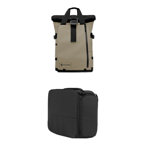 WANDRD PRVKE Backpack V3 with Essential Camera Cube Kit (Yuma Tan, 21L)