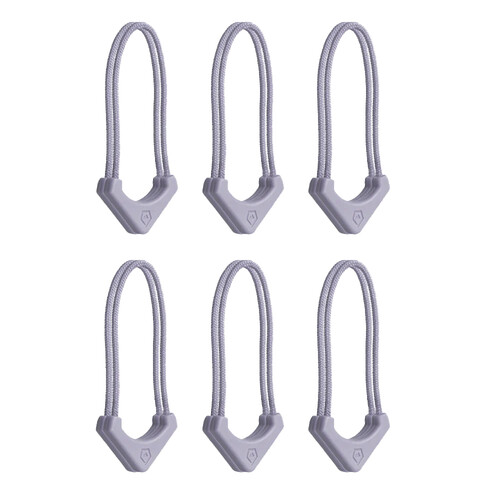 WANDRD WORRYLESS Locking Zipper Puller (Uyuni Purple, 6-Pack)