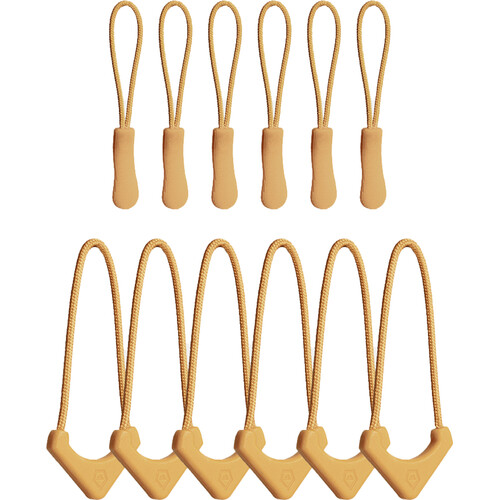 WANDRD Standard Zipper Puller (Dallol Yellow, 12-Pack)