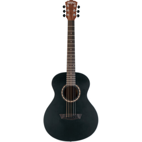Washburn G-Mini 5 Apprentice Series 7/8 Size Acoustic Guitar (Black Matte)
