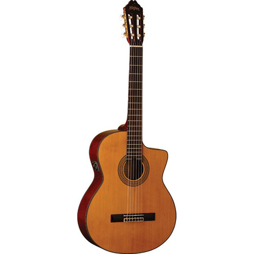 Washburn C64SCE Classical Cutaway Acoustic Guitar (Natural)