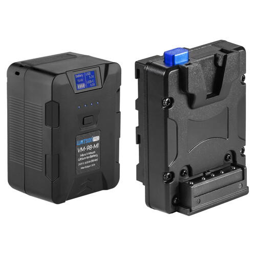 Watson 14.4V 98Wh Micro V-Mount Battery & NP-F Adapter Kit