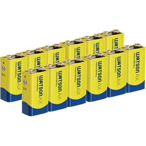 Watson AX 9V Battery (12-Pack)