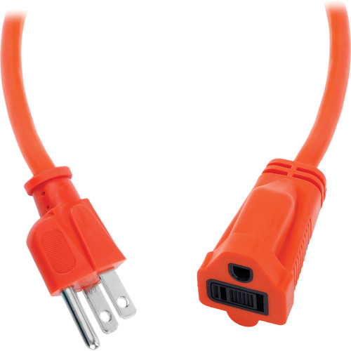 Watson AC Power Extension Cord (14 AWG, Orange, 100')