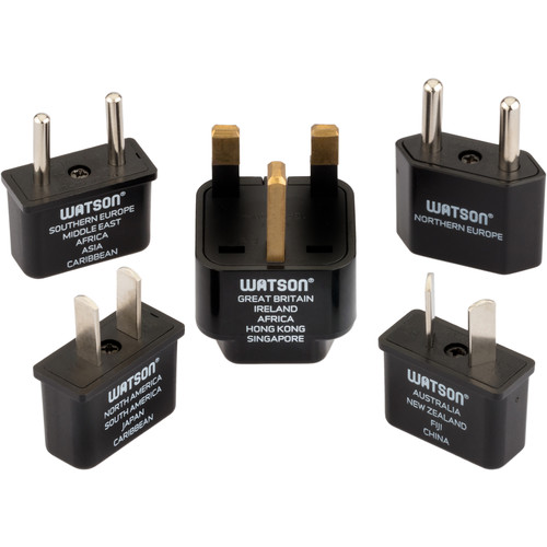 Watson International Power Adapter Plug Kit (5-Piece)