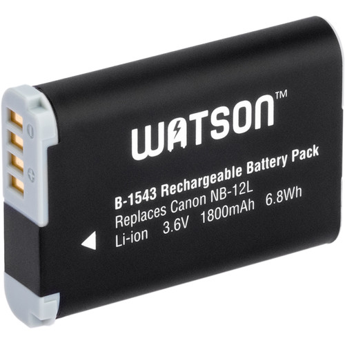 Watson NB-12L Lithium-Ion Battery Pack (3.6V, 1800mAh)