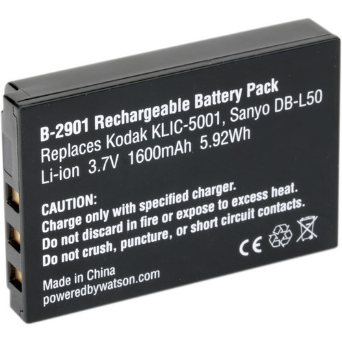 Watson KLIC-5001 Lithium-Ion Battery Pack (3.7V, 1600mAh)