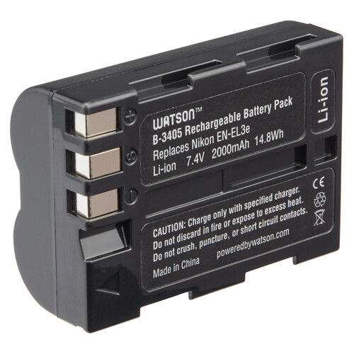 Watson EN-EL3e Lithium-Ion Battery Pack (7.4V, 2000mAh)