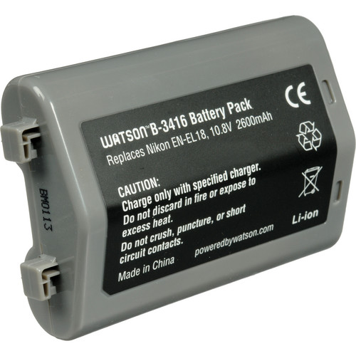 Watson EN-EL18 Lithium-Ion Battery Pack (10.8V, 2600mAh)