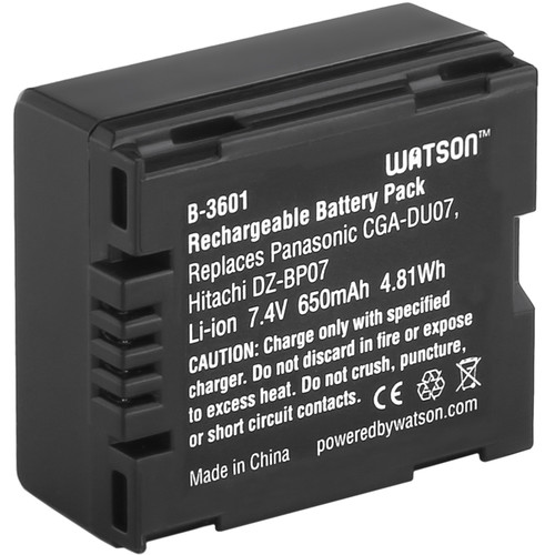 Watson CGA-DU07 Lithium-Ion Battery Pack (7.4V, 650mAh)