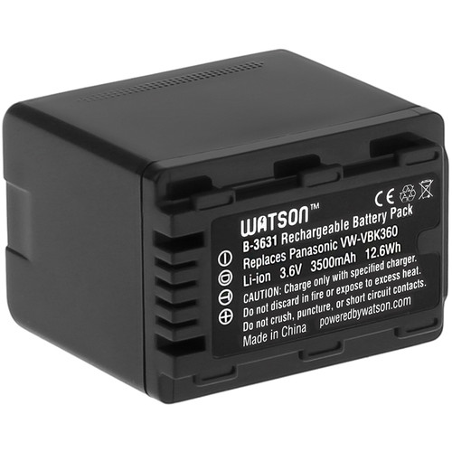 Watson VW-VBK360 Lithium-Ion Battery Pack (3.6V, 3500mAh)