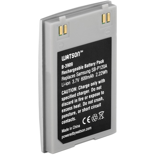 Watson SB-P120A Lithium-Ion Battery Pack (3.7V, 600mAh)