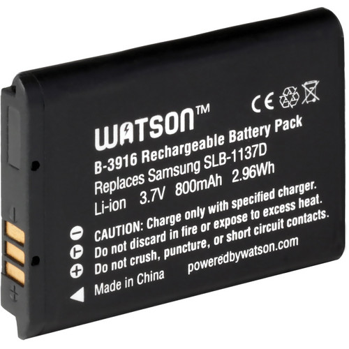 Watson SLB-1137D Lithium-Ion Battery Pack (3.7V, 800mAh)