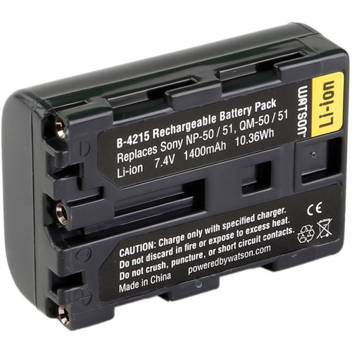 Watson NP-FM50 Lithium-Ion Battery Pack (7.4V, 1400mAh)