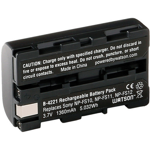Watson NP-FS11 / NP-FS12 Lithium-Ion Battery Pack (3.7V, 1360mAh)