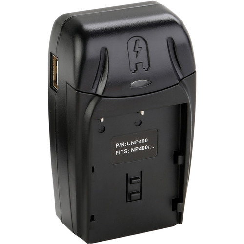 Watson Compact AC/DC Charger for D-Li50, BP-21, NP-400 and SLB-1674 Batteries