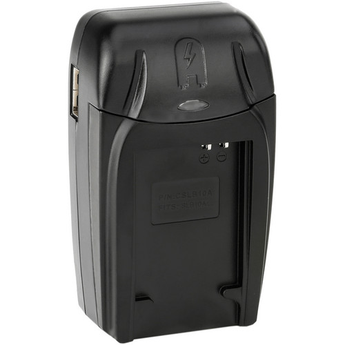 Watson Compact AC/DC Charger for Samsung SLB-10A or SLB-11A or JVC BN-VH105 Battery