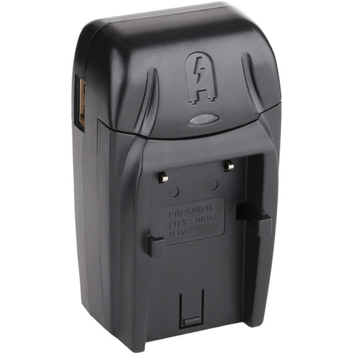 Watson Compact AC/DC Battery Charger Kit with Battery Adapter Plate for NB-1L or NB-1LH