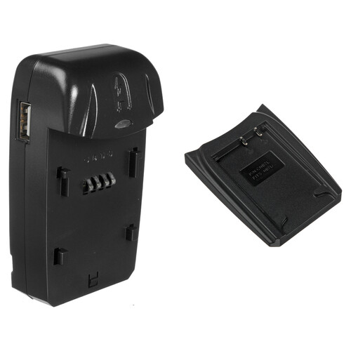 Watson Compact AC/DC Battery Charger Kit with Adapter Plate for NB-7L