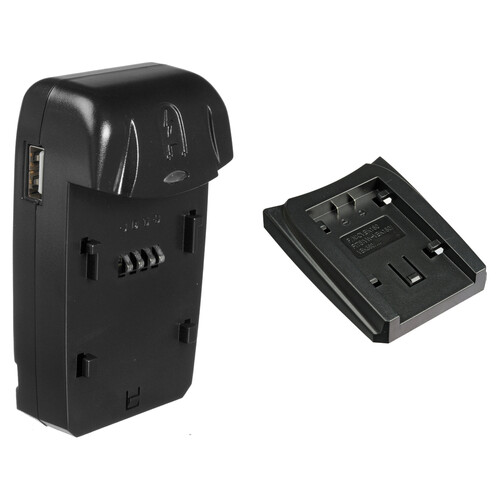 Watson Compact AC/DC Charger Kit with Battery Adapter Plate VW-VBK, VW-VBL & VW-VBT Series