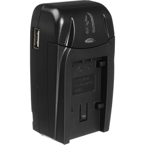 Watson Compact AC/DC Charger Kit with Battery Adapter Plate VW-VBK, VW-VBL & VW-VBT Series