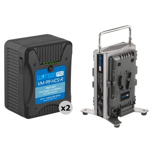Watson Pro Cine High-Load V-Mount Battery Kit with Dual-Bay Charger