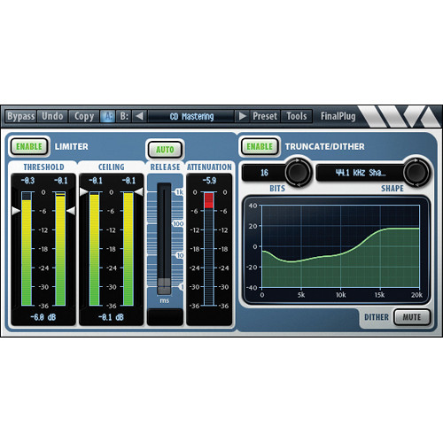 Wave Arts FinalPlug Mastering Peak Limiter and Volume Maximizer Plug-In AAX DSP