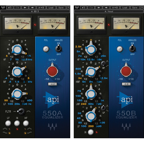 Waves API 550 - Classic Equalizer Plug-Ins (Native/SoundGrid, Download)