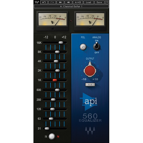 Waves API 560 - Graphic EQ Plug-In (Native/SoundGrid, Download)