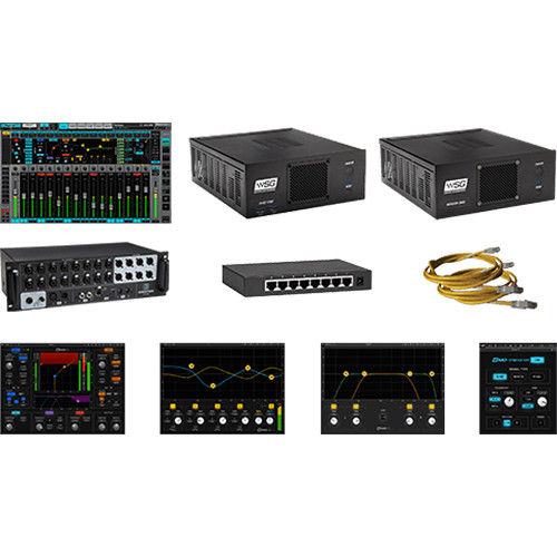 Waves eMotion LV1 Mixer with 16-Preamp Stagebox, SoundGrid Server One-C, and Axis One Computer