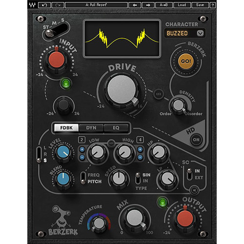 Waves Berzerk Distortion - Pro Audio Software for Creative Distortion (Download)