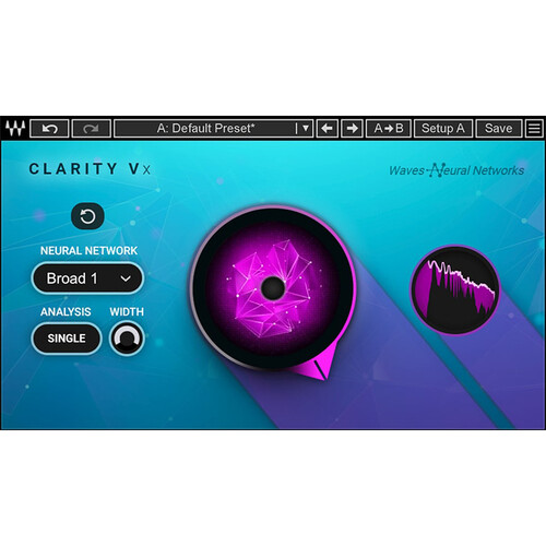 Waves Clarity Vx Real-Time AI Noise Reduction for Voice Plug-In (Download)