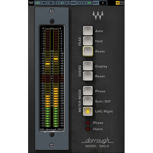 Waves Dorrough Stereo - Stereo Metering Plug-In (Native/SoundGrid, Download)