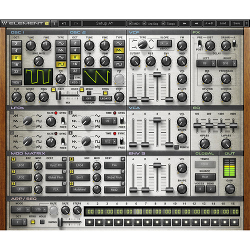 Waves Element 2.0 - Virtual Analog Synthesizer (Native, Download)