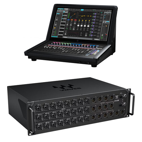 Waves eMotion LV1 Classic 64-Channel / 44 Bus Live Mixing Console Kit with 24-In / 18-Out Stagebox