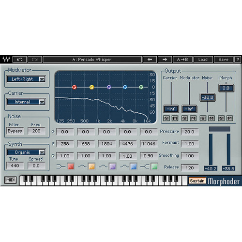 Waves Morphoder - Vocoder Plug-In (TDM/Native/SoundGrid, Download)